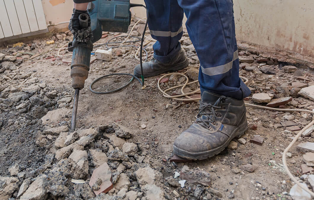 oraganized demolition work